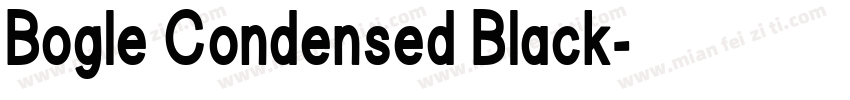 Bogle Condensed Black字体转换